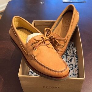 Sperry Gold Cup Sahara Leather Men's Boat Shoes size 10.5